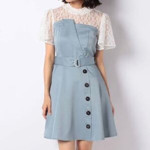 CECIL Mc BEE レースドッキングフレアワンピース