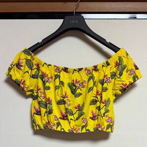 FOREVER 21 花柄 オフショルダー ショート丈 トップス
