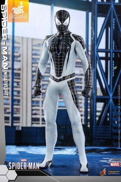 ホットトイズ1/6スケール スパイダーマン ネガティブ・スーツ版