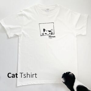 Neeon Desigh 猫Tシャツ M L