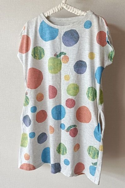 グラニフ はらぺこあおむし Tシャツワンピース graniph 130サイズ 120にも エリックカール