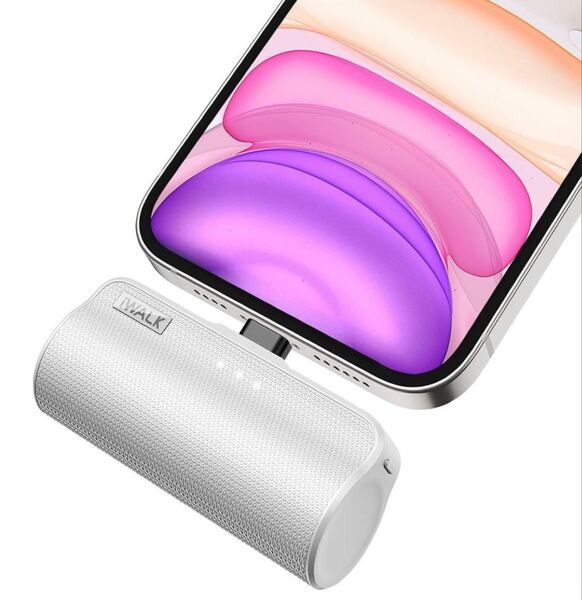 iWALK モバイルバッテリー iPhone 充電器 ホワイト 軽量