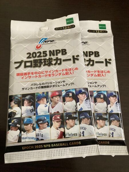 2025 エポック epoch NPB プロ野球カード 未開封新品パック 2パック 金丸夢斗 宗山塁 クーポン使用で350円