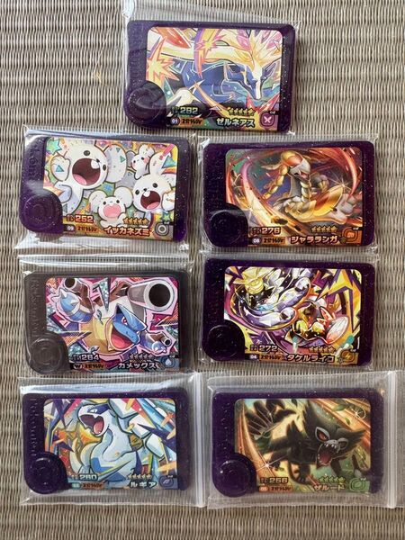 ポケモンフレンダ スーパートレジャー ワンダーピック カメックス イッカネズミ ルギア ゼルネアス 計7枚セット