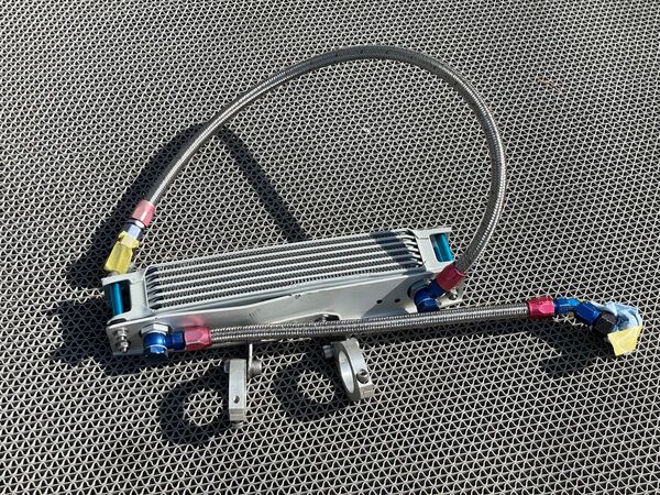 SR400 オイルクーラー 縦型 曲がりあり ジャンク SR500 rh01j