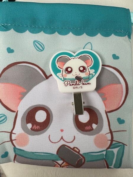 とっとこハム太郎 パンダくん 巾着 ヘアクリップセット