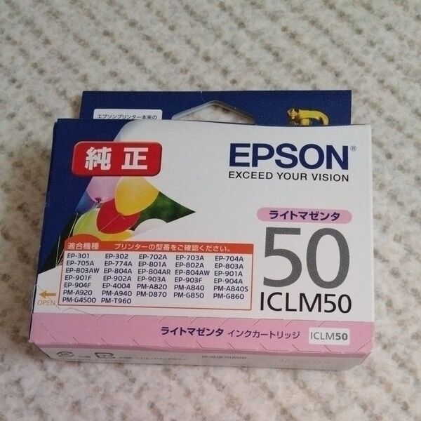 EPSON 純正インクカートリッジ ライトマゼンタ ICLM50