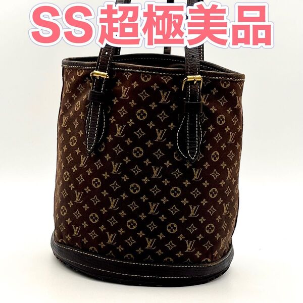 ルイヴィトン LOUIS VUITTON モノグラムミニラン トートバッグ ハンドバッグ バケットPM 本物 正規品 男女兼用