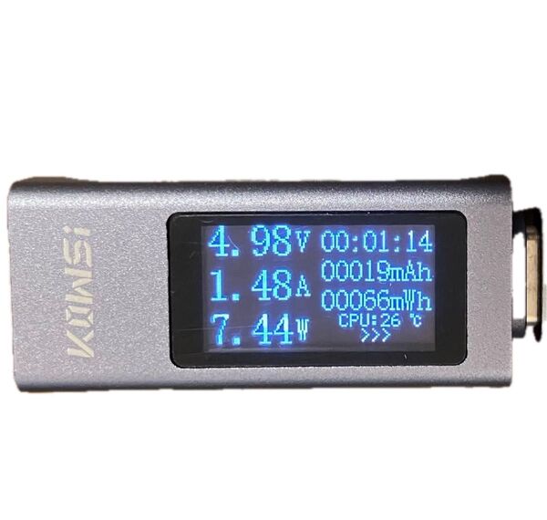 新品 USB Type-C 電流電圧テスター、多機能デジタル電圧電流計