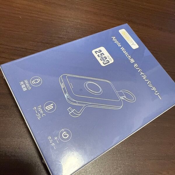 RORRY アップルウォッチ 充電器 モバイルバッテリー 軽量 小型 2500mah