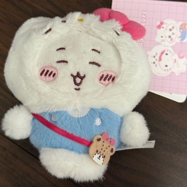 新品未開封 ちいかわ ハローキティ マスコットホルダー ぬいぐるみ