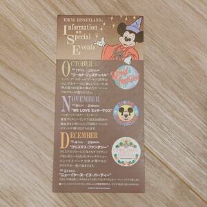 ◆祝40周年！TDL東京ディズニーランド オープン初期 インフォメーションカード ミッキー◆