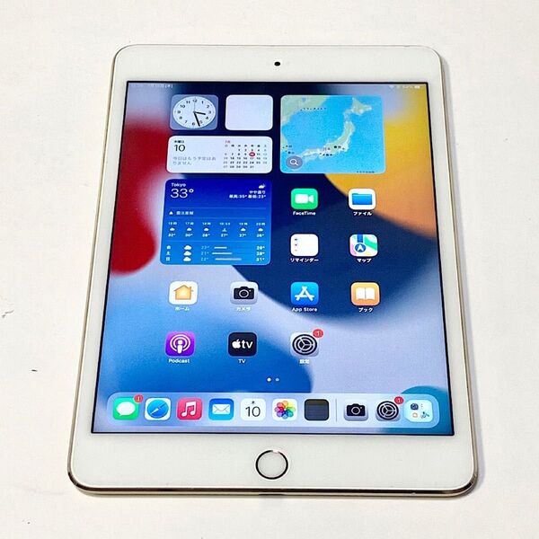 7/10にバッテリー新品交換★iPad mini 4世代 7.9 128GB ゴールド Wi-Fi ★ 新品同様の超美品