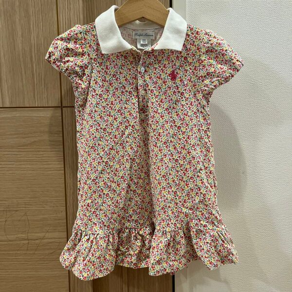 RALPH LAUREN ラルフローレン ワンピース 花柄 女の子 半袖 ベビー服 24M 90