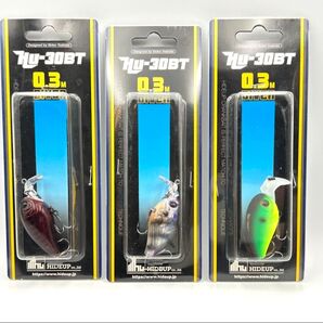 HIDEUP ハイドアップ HU-30BT クランクベイト ボンバーチューン 3個セット RSG