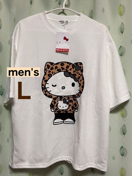 HELLO KITTY メンズ Tシャツ☆size L☆新品 Tシャツ お買い得 再お値下げ