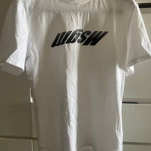MSGM 反転ロゴホワイト 半袖Tシャツ