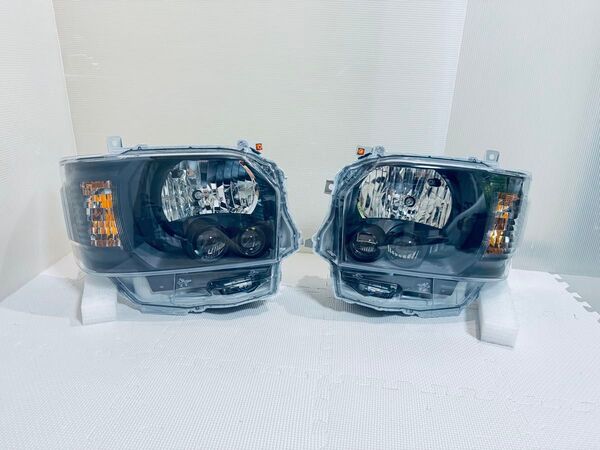 ★新車取外し★ ハイエース 純正 LEDヘッドライト インナーブラック ダークプライム 純正加工品 /920