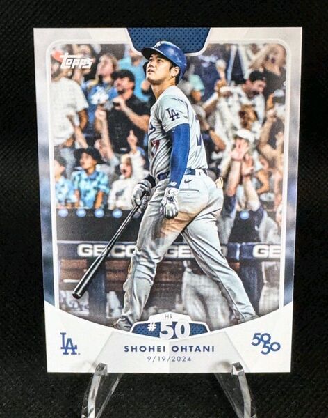 2024 大谷翔平 Topps 50/50: Ohtani #100 50号ホームラン Dodgers