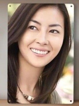 中山美穂 ブリキ風 看板