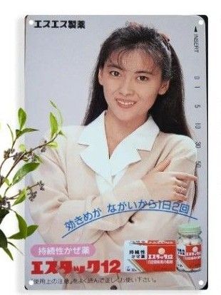 中山美穂 ブリキ風 看板