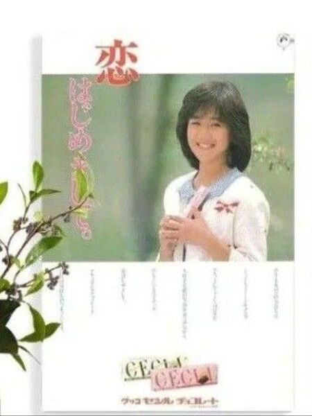 岡田有希子 ブリキ風 看板