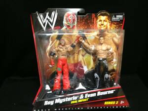 MATTLE：WWE BASIC 2PACK SERIES 3 レイ・ミステリオvs.エヴァン・ボーン（未開封品）