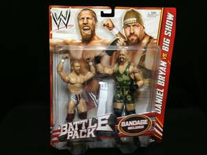 MATTLE：WWE BASIC 2PACK SERIES 19 ダニエル・ブライアン＜ブライアン・ダニエルソン＞vs.ビッグ・ショー（未開封品）