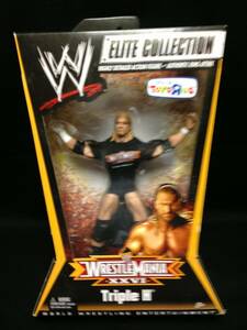 MATTLE：WWE ショップ限定 ELITE Wrestlemana 26 トリプルH w/シャツ （未開封品）