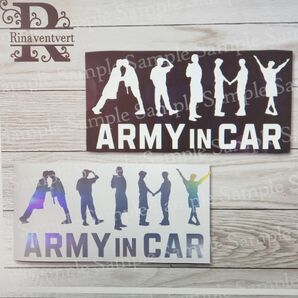 車用ステッカー BTS BABY in CAR ARMY