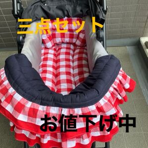 ペットカート用3点セット 枕&あごのせクッション&カートクッション