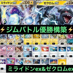 最新ジムバトル優勝 ゼクロムex ミライドンex 構築済みデッキ ポケモンカードゲーム