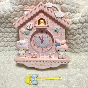 2019年 マイメロディ 振り子 掛け時計 動作確認済