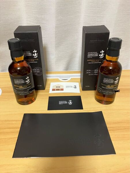 サントリー 山崎蒸溜所限定 シングルモルト ウイスキー スパニッシュオーク 48%180ml 2本セット 新品未開栓 おまけ