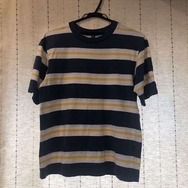 UNIQLO ユニクロ オーバーサイズボーダーTシャツ メンズ Sサイズ