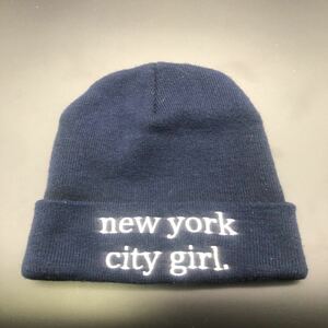 即決 INGNI ニット帽 new york city girl