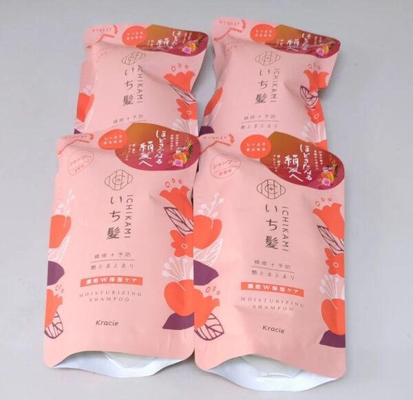いち髪 濃密ダブル保湿ケア シャンプー 詰替用 4個セット