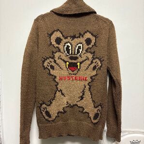 ヴィンテージ ヒステリックグラマー ファックベア カーディガン ブラウンヒスベア セーター HYSTERIC GLAMOUR
