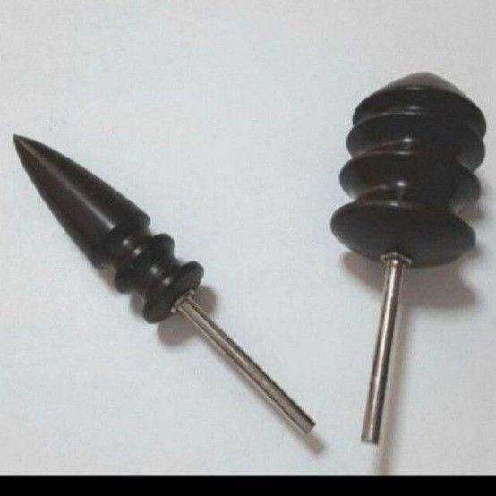 コバ磨き レザークラフト 黒檀 端材 コバ磨き用先端工具 レザークラフト