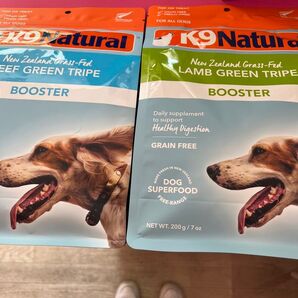 K9ナチュラル ラム&ビーフグリーントライプブースター 2点セットラム200gビーフ250g