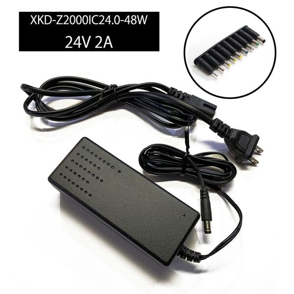 ACアダプター 24V/2A 【9種コネクタセット】XKD-Z2000IC