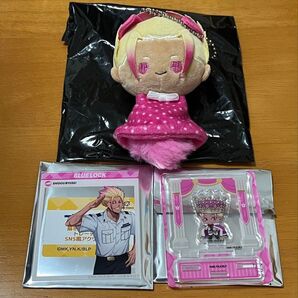 ブルーロック てるてるたぴぬい 士道龍聖 ぷちアクリルスタンド ColorKing ver. JR 駅員ver アクリルカード