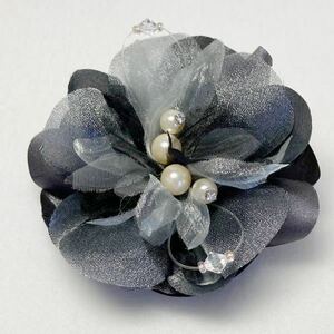  corsage 140708KLT061 black pearl * rhinestone attaching 