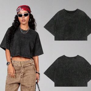 SHEIN Coolane ヘビーウェイトベーシック半袖Tシャツ