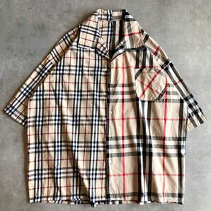 オープンカラーシャツ 半袖シャツ チェック柄
