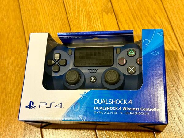 【新品未開封】 純正 PS4 デュアルショック4 ワイヤレスコントローラー ミッドナイトブルー CUH-ZCT2J 22