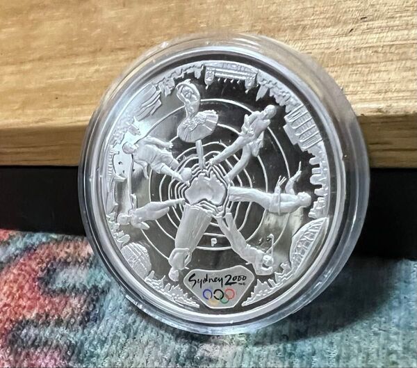 2000年オーストラリア(シドニーオリンピック) 1オンス .999 シルバープルーフコイン エリザベス2世 銀貨