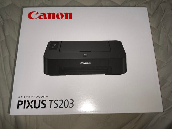 純正インク付属してます。Canon PIXUS TS203 A4インクジェットプリンター新品未使用
