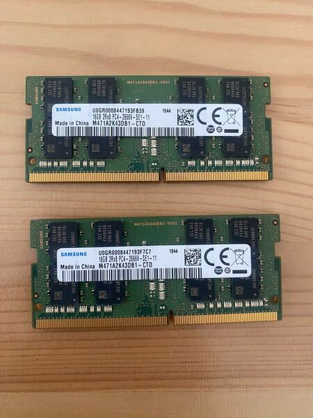 SAMSUNG DDR4 32GB 16GB*2枚 SO-DIMM ノートPC用メモリ メモリ 送料無料