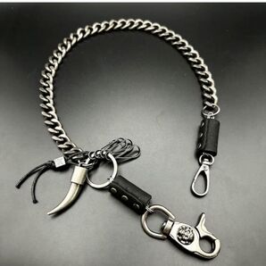キーチェーン シルバー 喜平 ウォレットチェーン 鍵 ストリート ヒップホップ
